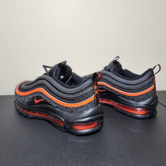 Nike Air Max 97 Safari GS Black Orange DX3088-001 Kids Youth Shoes Size 4.5Y - Picture 4 of 11